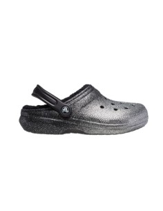 Crocs Classic Glitter Lined Clog Silver FlipFlops 205842067