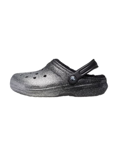 Crocs Classic Glitter Lined Clog Silver FlipFlops 205842067