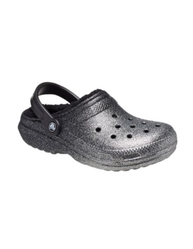 Crocs Classic Glitter Lined Clog Silver FlipFlops 205842067