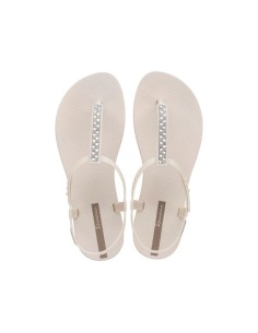 Ipanema Sandal Class women's beige flipflop sandals with rhinestones