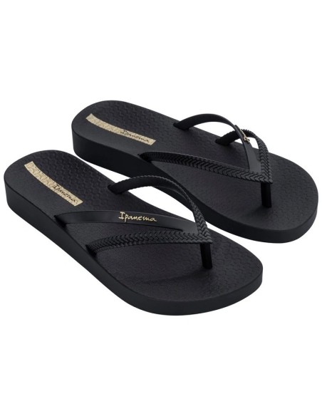 Ipanema women's flipflops Bossa Soft V comfortable black fashionable
