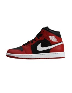 Air Jordan 1 Mid Men's Basketball Shoe BlackGym RedWhite DQ8426061