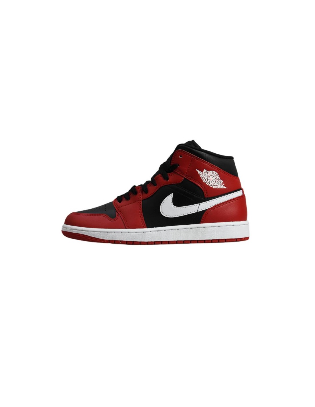 Air Jordan 1 Mid Men's Basketball Shoe BlackGym RedWhite DQ8426061