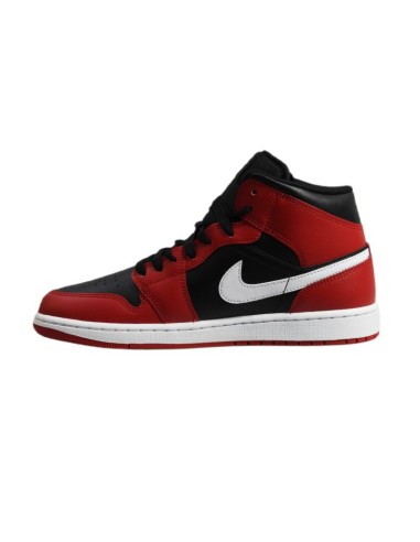 Air Jordan 1 Mid Men's Basketball Shoe BlackGym RedWhite DQ8426061