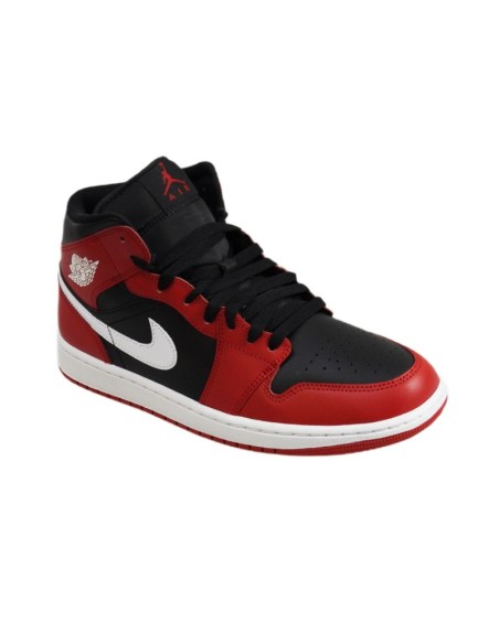 Air Jordan 1 Mid Men's Basketball Shoe BlackGym RedWhite DQ8426061