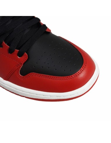 Air Jordan 1 Mid Men's Basketball Shoe BlackGym RedWhite DQ8426061