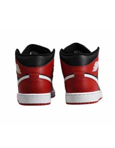 Air Jordan 1 Mid Men's Basketball Shoe BlackGym RedWhite DQ8426061