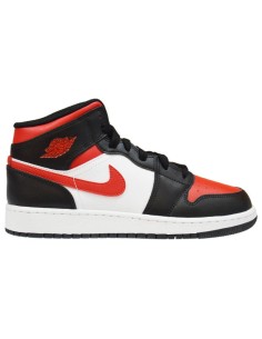Air Jordan 1 Mid GS Fire Red Basketball Shoes 554725079