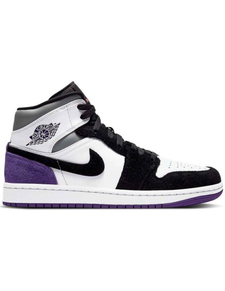 Air Jordan 1 Mid SE Varsity Purple Basketball Shoes 852542105