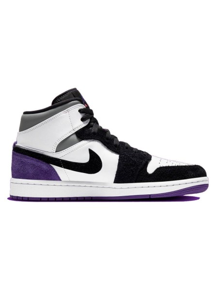 Air Jordan 1 Mid SE Varsity Purple Basketball Shoes 852542105