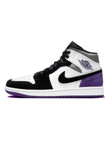 Air Jordan 1 Mid SE Varsity Purple Basketball Shoes 852542105