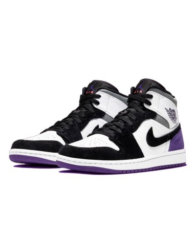 Air Jordan 1 Mid SE Varsity Purple Basketball Shoes 852542105