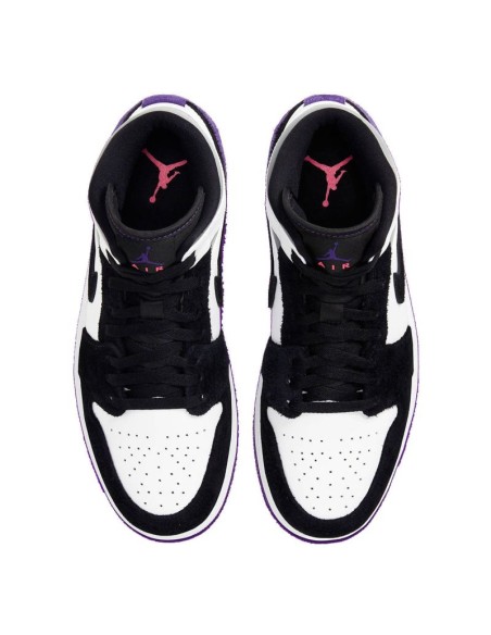 Air Jordan 1 Mid SE Varsity Purple Basketball Shoes 852542105