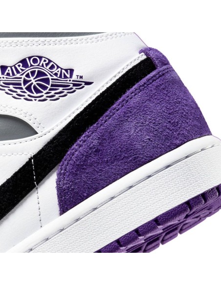 Air Jordan 1 Mid SE Varsity Purple Basketball Shoes 852542105