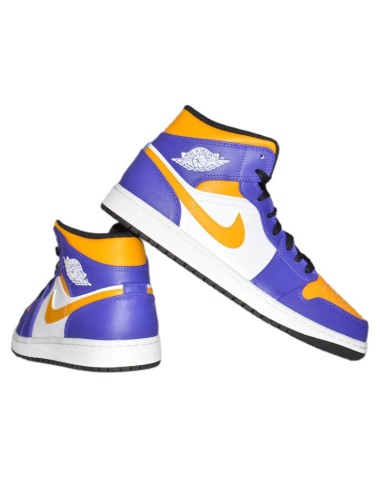 Air Jordan 1 MID Sneakers Los Angeles Lakers LA DQ8426517