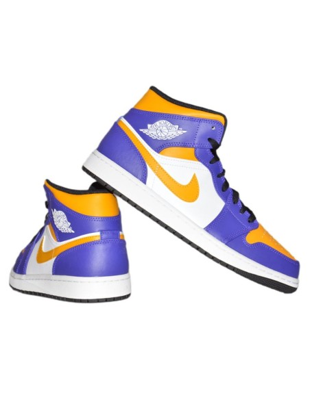 Air Jordan 1 MID Sneakers Los Angeles Lakers LA DQ8426517
