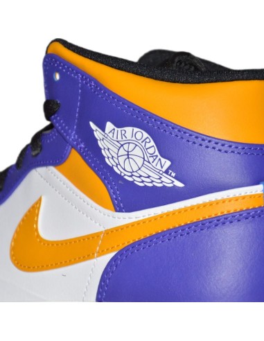 Air Jordan 1 MID Sneakers Los Angeles Lakers LA DQ8426517