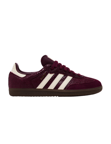 adidas Samba OG Snakeskin Maroon Cream White Women's IH3979 MBS