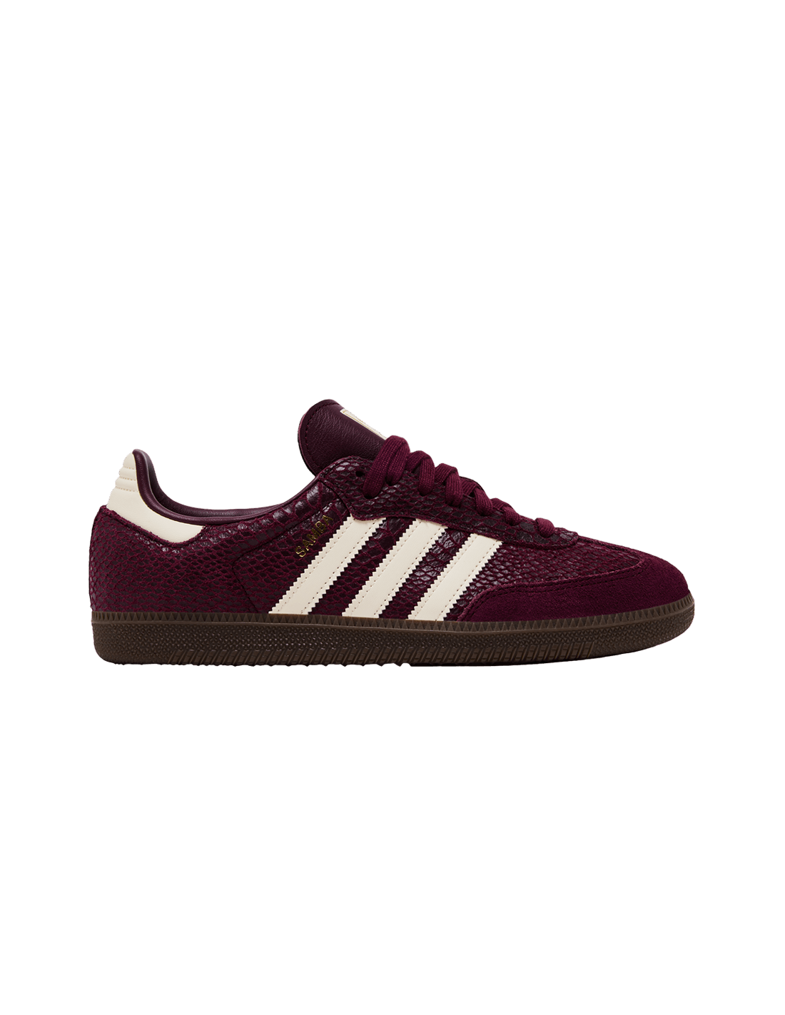 adidas Samba OG Snakeskin Maroon Cream White Women's IH3979 MBS