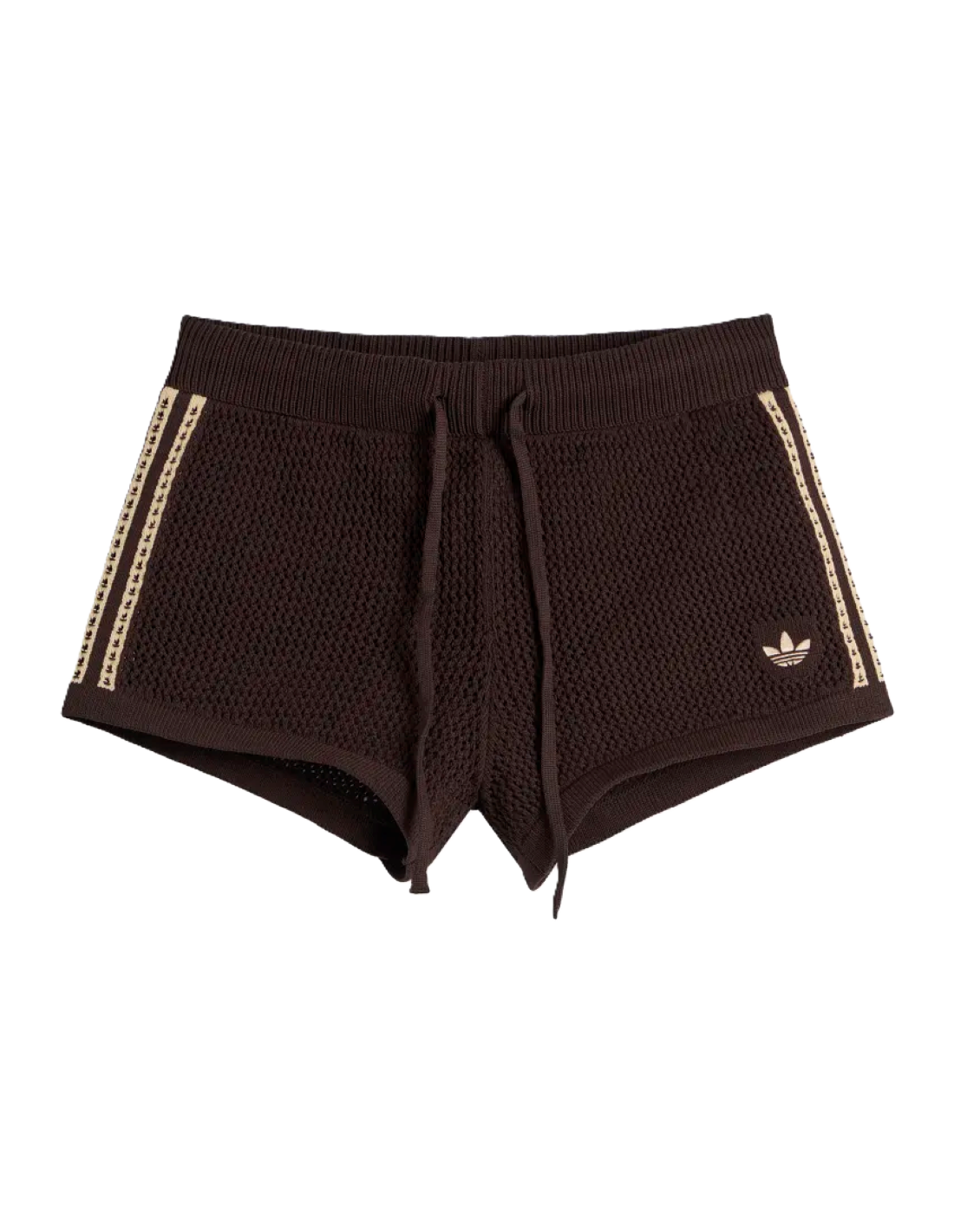 Adidas Crochet Shorts Aurora Coffee Magic Beige KQ6653 MBS