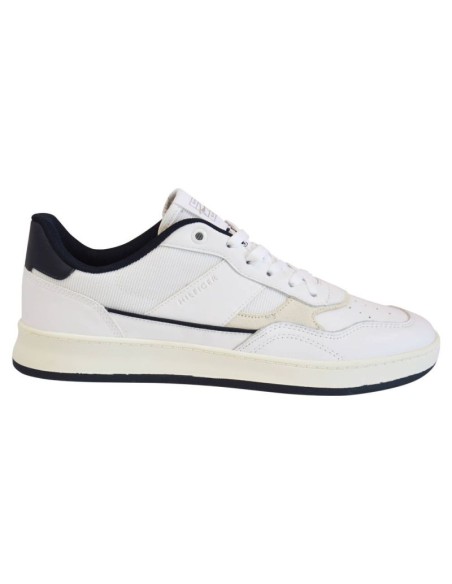 Tommy Hilfiger Retro Court Mix Cupsole Men's Shoes White FM0FM04006 YBR