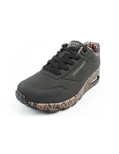 Skechers UnoLoving Love women's sports sneakers fashionable black