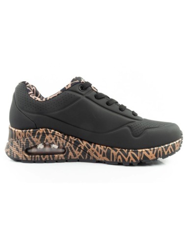 Skechers UnoLoving Love women's sports sneakers fashionable black