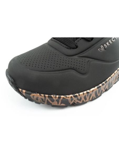 Skechers UnoLoving Love women's sports sneakers fashionable black