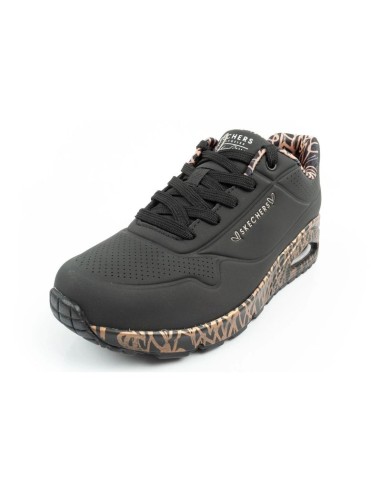Skechers UnoLoving Love women's sports sneakers fashionable black