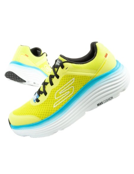 Skechers Max Cushioning Men's Lightweight Lime Running Shoes