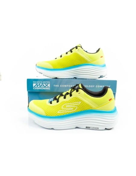 Skechers Max Cushioning Men's Lightweight Lime Running Shoes