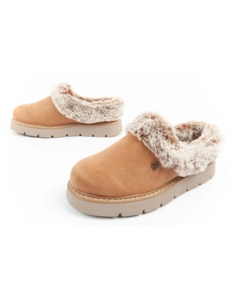 Skechers Cozy Blend slipper shoes for women insulated slipon sneakers