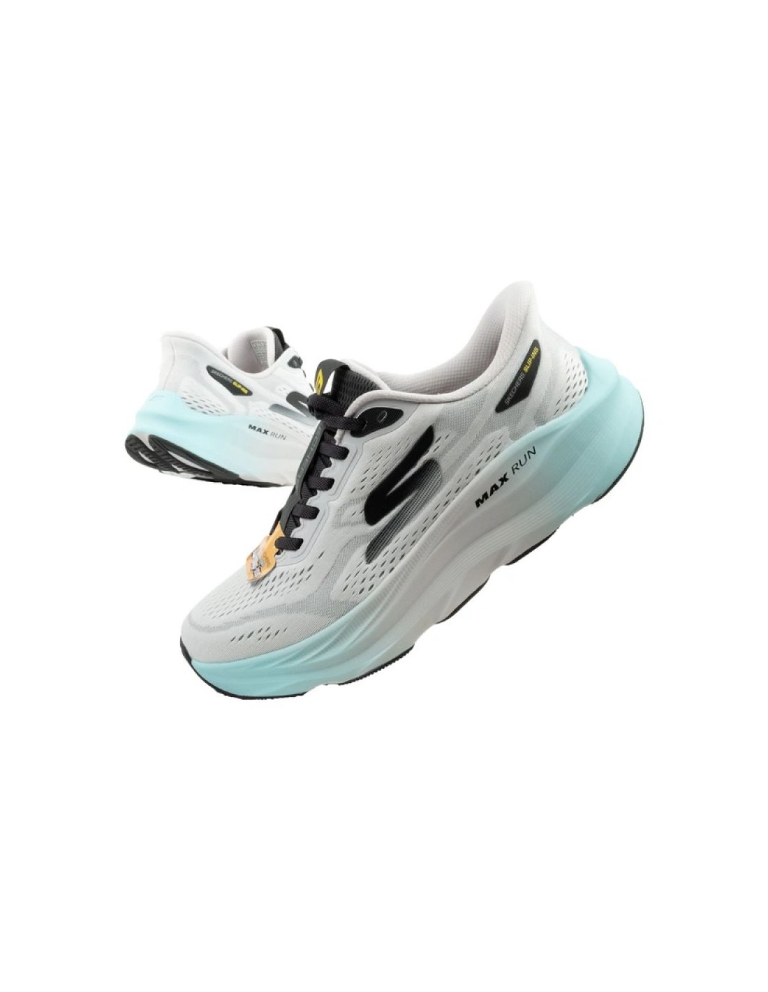 Skechers men's sports shoes sneakers Max Run white SLIPINS