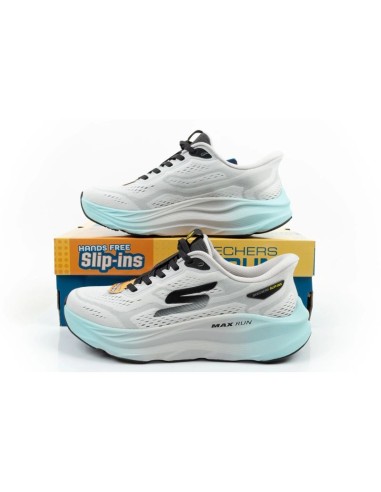 Skechers men's sports shoes sneakers Max Run white SLIPINS