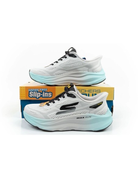 Skechers men's sports shoes sneakers Max Run white SLIPINS