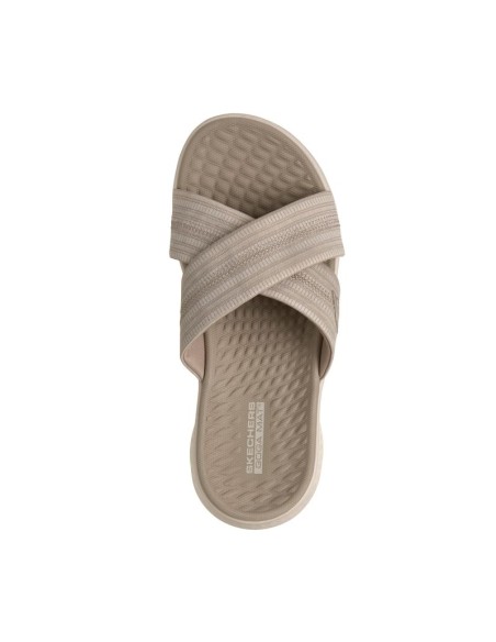 Skechers Women's FlipFlops GO WALK FLEX SANDAL IMPRESSED 141420 DKTP