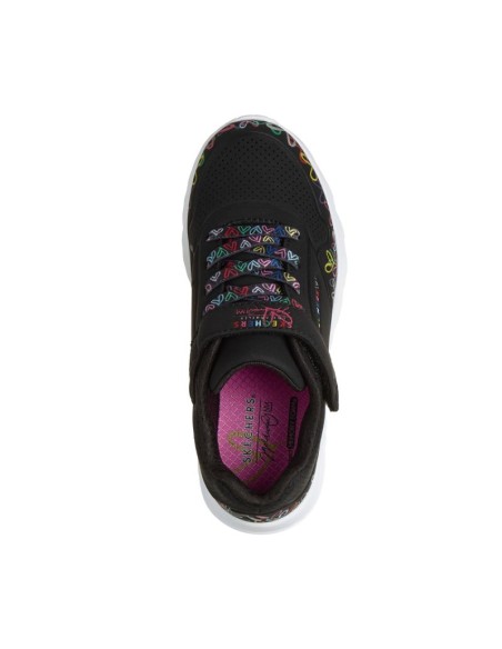 Skechers youth sneakers UNO LITE HEART CRAZE 314091L BKMT