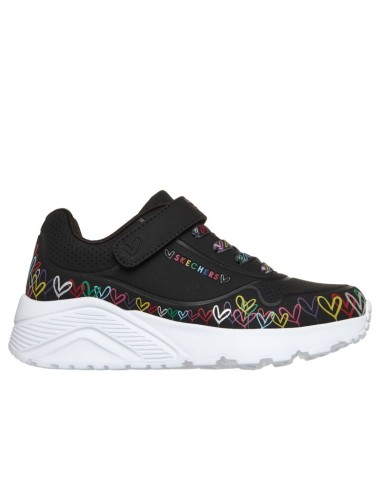 Skechers youth sneakers UNO LITE HEART CRAZE 314091L BKMT