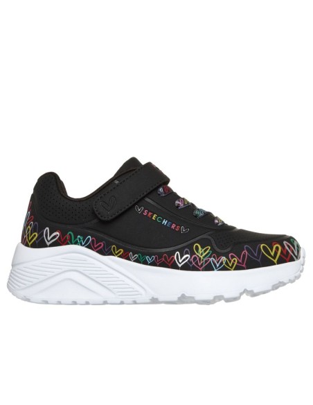 Skechers youth sneakers UNO LITE HEART CRAZE 314091L BKMT