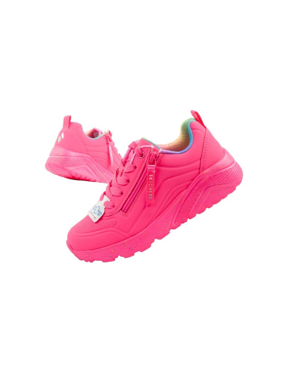Skechers Uno Lite children's sports sneakers shoes pink comfortable