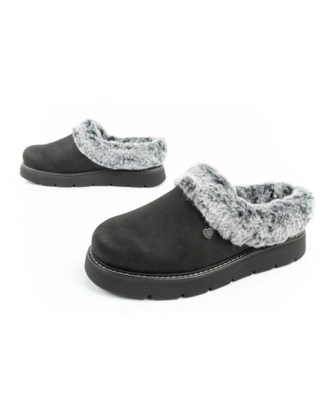 Skechers Cozy Blend slipper shoes for women insulated slipon sneakers