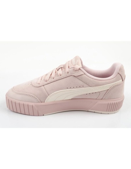 Puma women's sports shoes Carina Mia SD powder pink leather comfortable sneakers