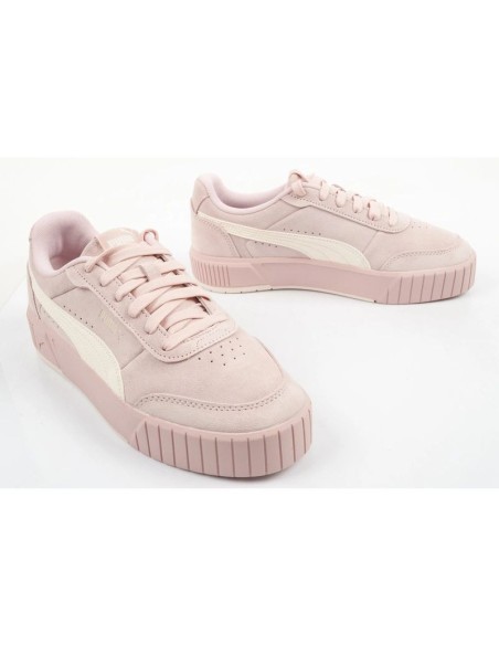 Puma women's sports shoes Carina Mia SD powder pink leather comfortable sneakers