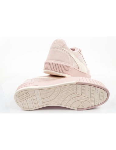 Puma women's sports shoes Carina Mia SD powder pink leather comfortable sneakers