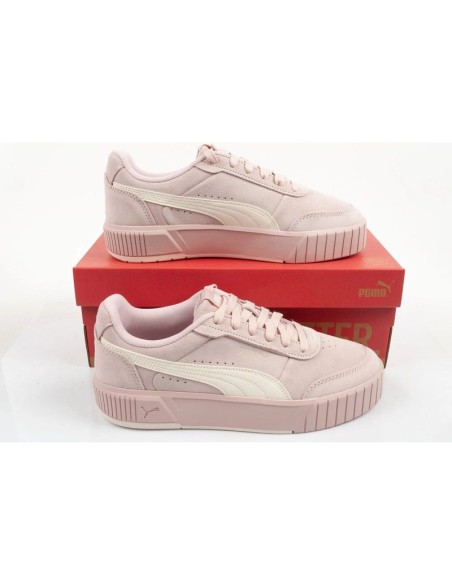 Puma women's sports shoes Carina Mia SD powder pink leather comfortable sneakers