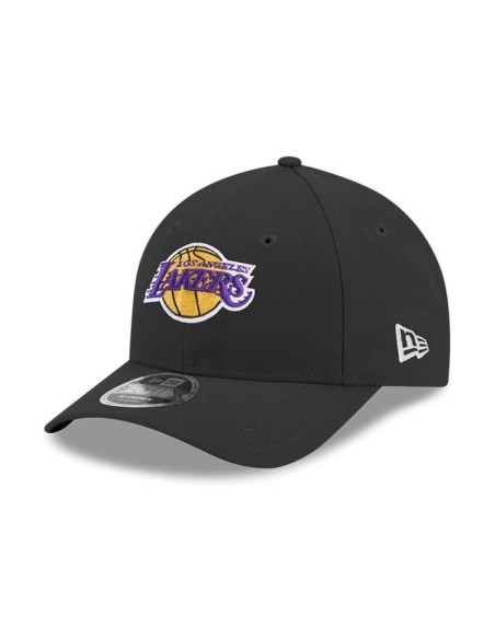 New Era 9FORTY Los Angeles Lakers NBA Team MCrown Black Snapback Cap 60755479