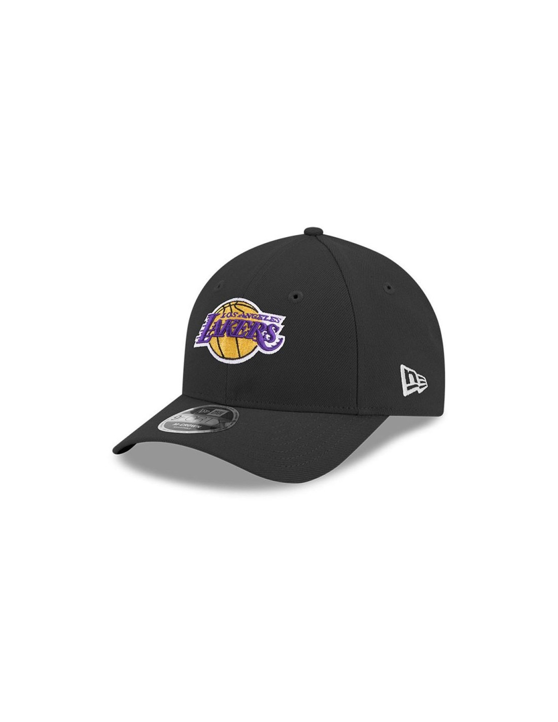New Era 9FORTY Los Angeles Lakers NBA Team MCrown Black Snapback Cap 60755479