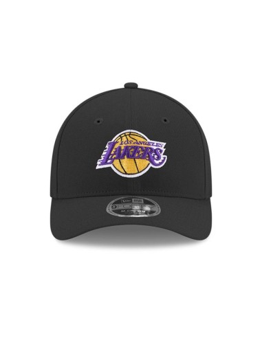 New Era 9FORTY Los Angeles Lakers NBA Team MCrown Black Snapback Cap 60755479