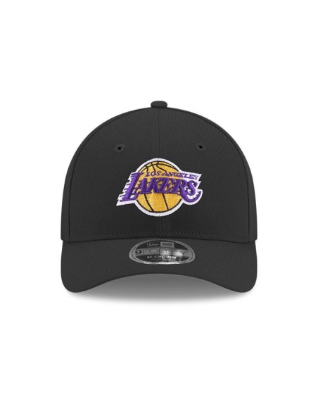 New Era 9FORTY Los Angeles Lakers NBA Team MCrown Black Snapback Cap 60755479