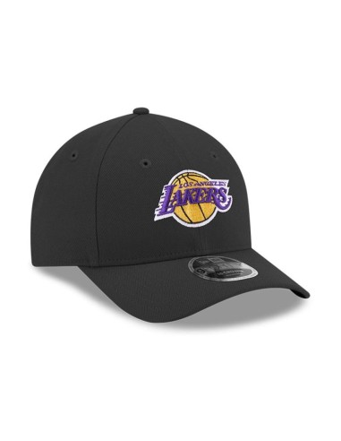 New Era 9FORTY Los Angeles Lakers NBA Team MCrown Black Snapback Cap 60755479
